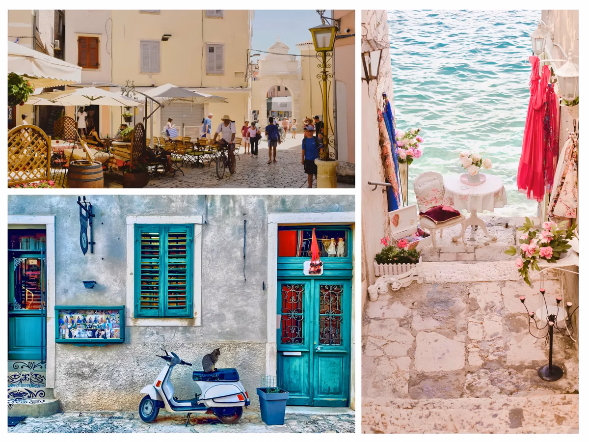 Charming old-town streets and seaside corners of Rovinj